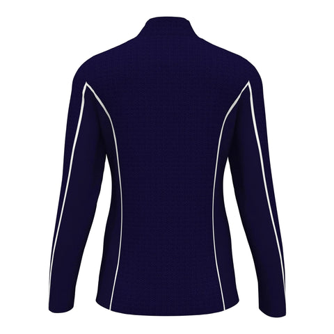 Longsleeve Textured 1/4 Zip Sweater Damen