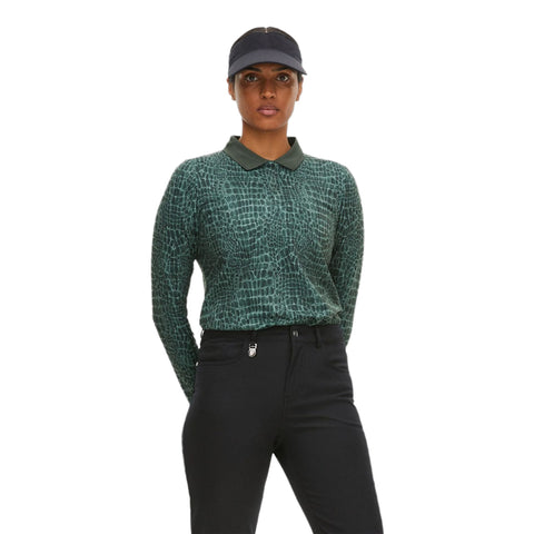 Sia Golf Polo Langarm Crocco Damen
