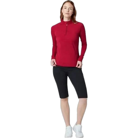 Lightweight Knit 1/4 Zip Sweatshirt Damen