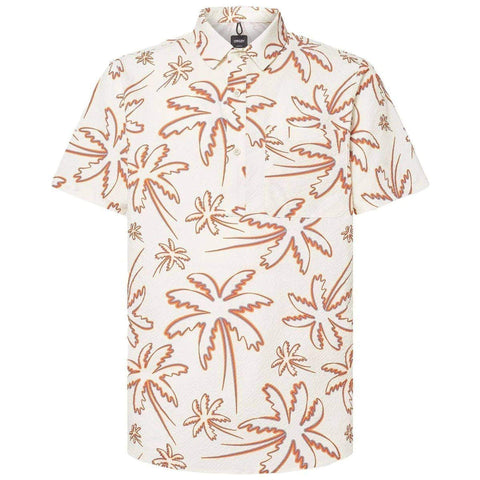 Deco Palms Button Down Poloshirt Herren