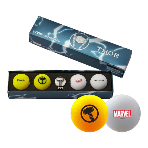 Vivid Marvel Thor Golfbälle