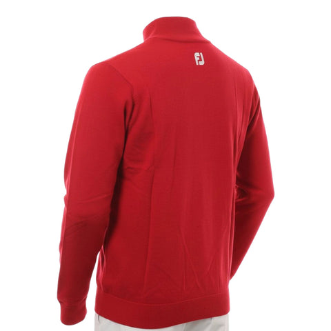 Wool Blend Lined 1/2 Zip Pullover Herren